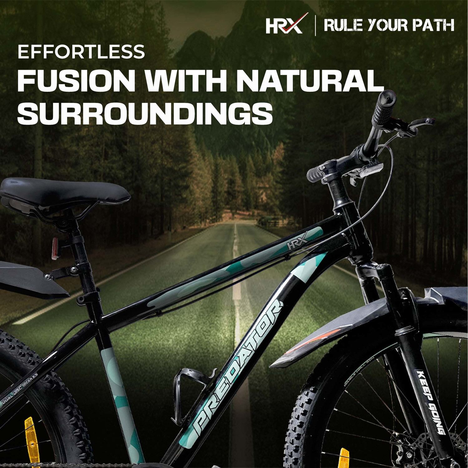 Image of HRX Predator with Front Suspension and Dual Disc Brakes 85% Assembled 29 T (inch) Mountain Cycle