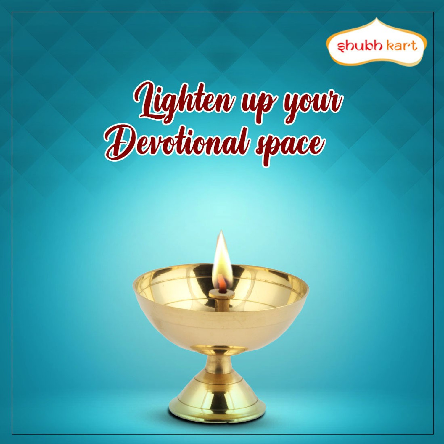Image of Shubhkart 1 inch Small Pyali Deep Brass Table Diya