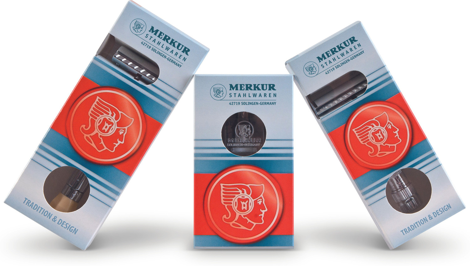 Image of Merkur 34c Germany Double Edge Safety Razor with Heavy Duty Short Handle, Men & Women