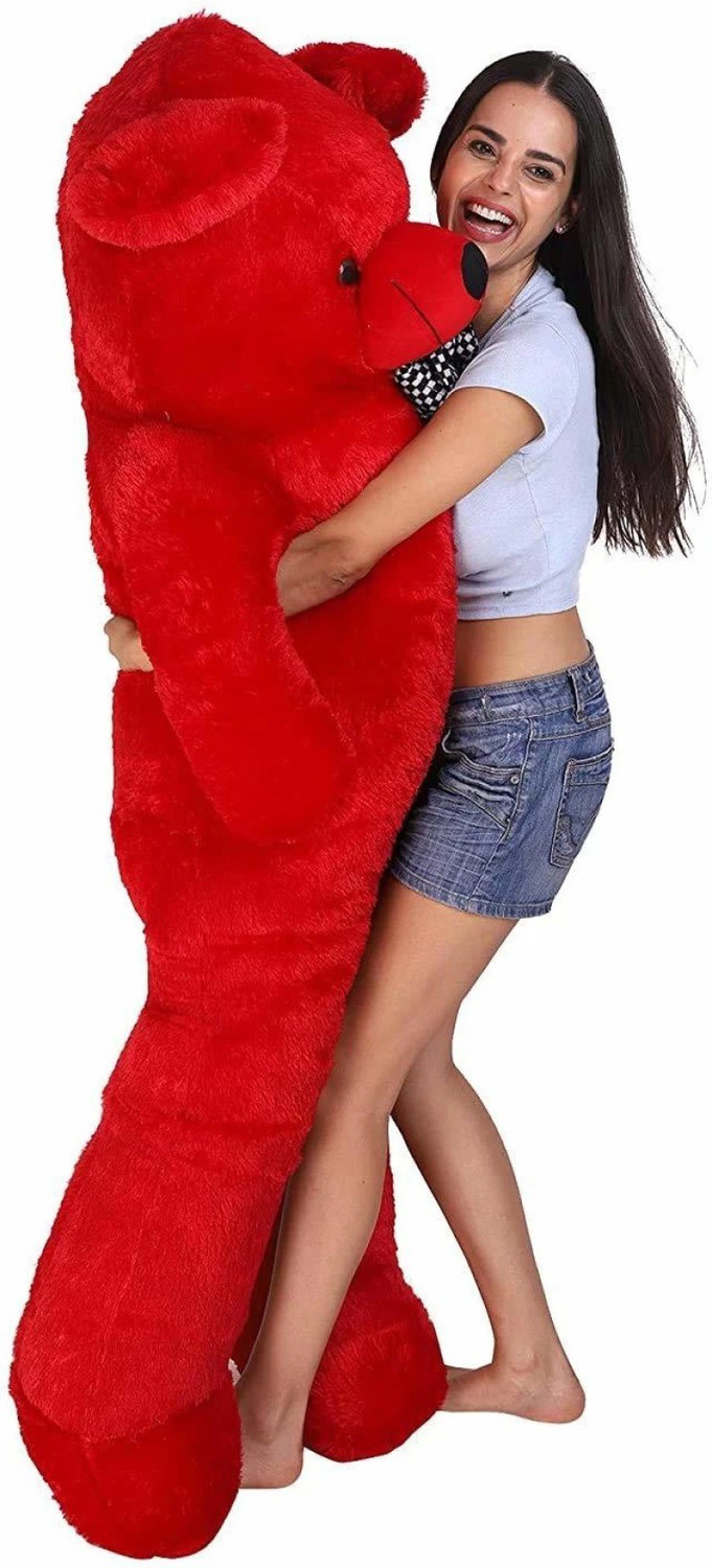 Image of Kiddie Castle Teddy Bear Red Colors Size 4 Feet - 48 inch