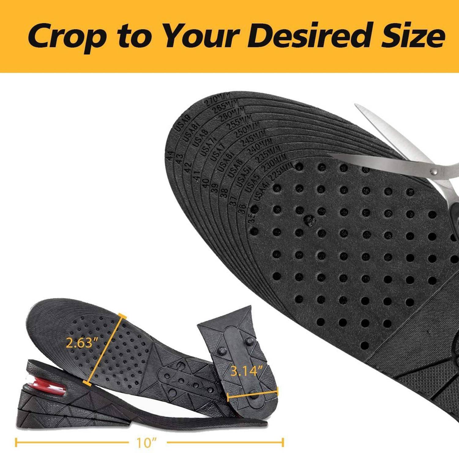 Jwxno 3 Layer 7cm Height Increase Insole - Image 5
