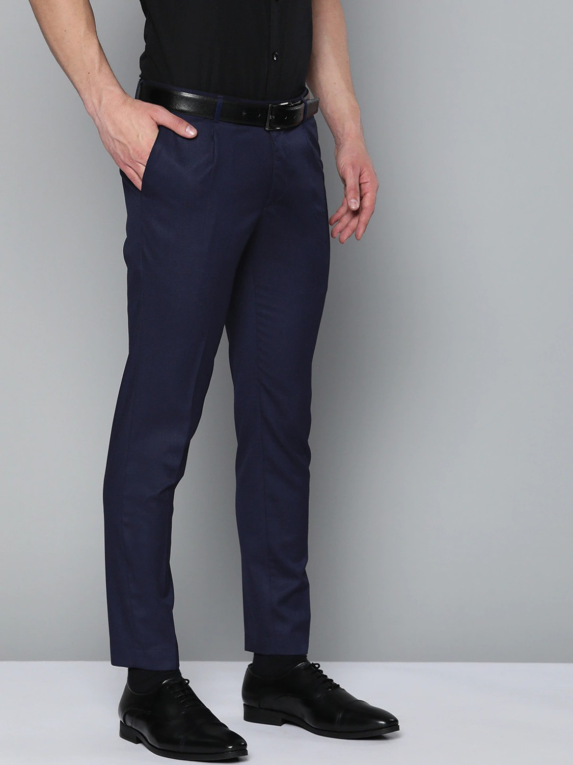 Image of DENNISON Tapered Men Blue Trousers