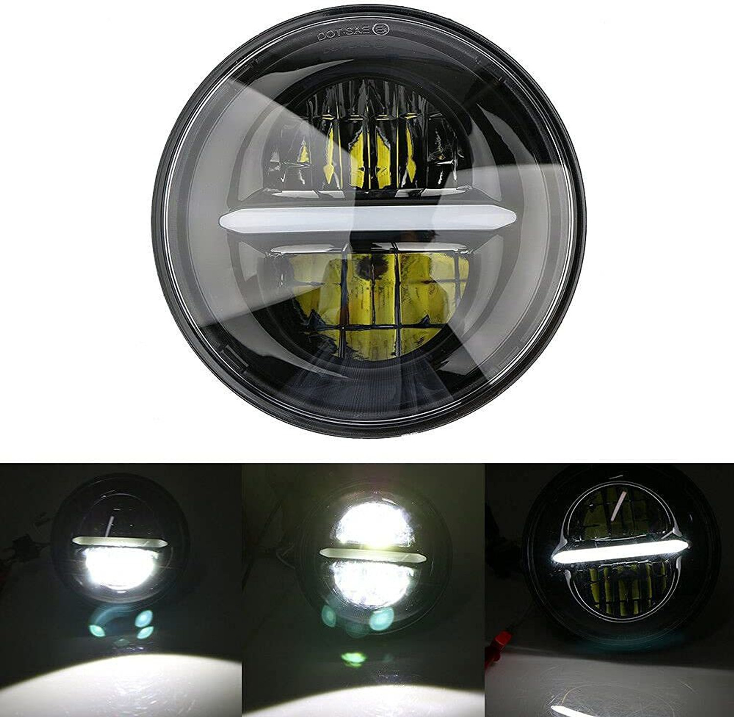 Image of acube mart LED Fog Light for Royal Enfield, Harley Davidson Classic 500, Classic 350, Thunder Bird 350, Classic, Bullet Electra