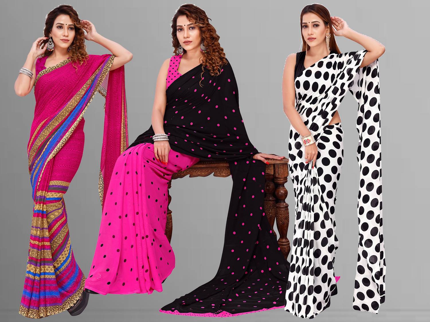 Anand Sarees Printed Bollywood Georgette Saree