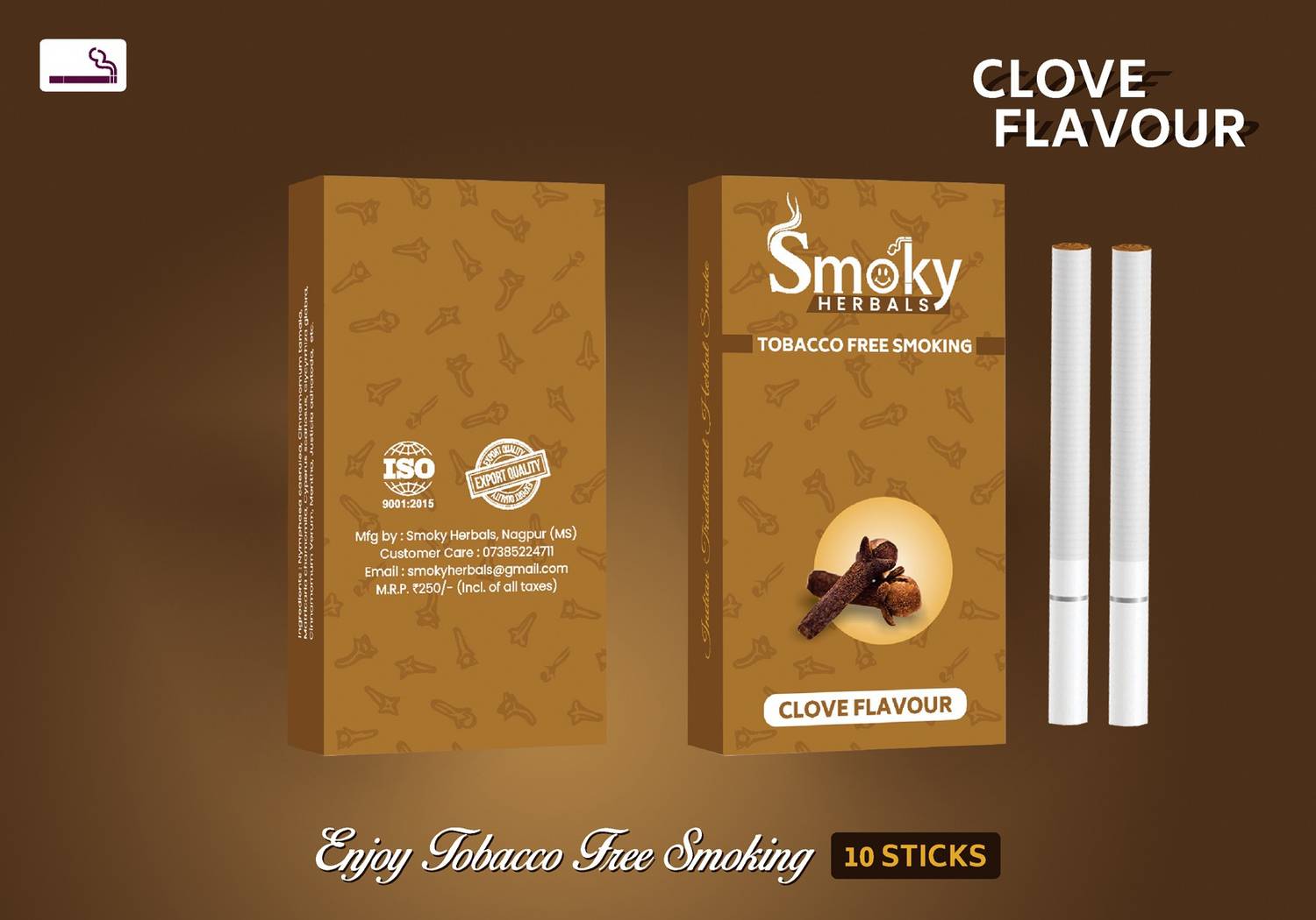 smoky herbal cigarettes Buy Herbals Pack of 2 Flavours 100% Tobacco & Nicotine Free Cigarette (REGULAR - MENTHOL) Herbal Cigarettes  MW Soapworks