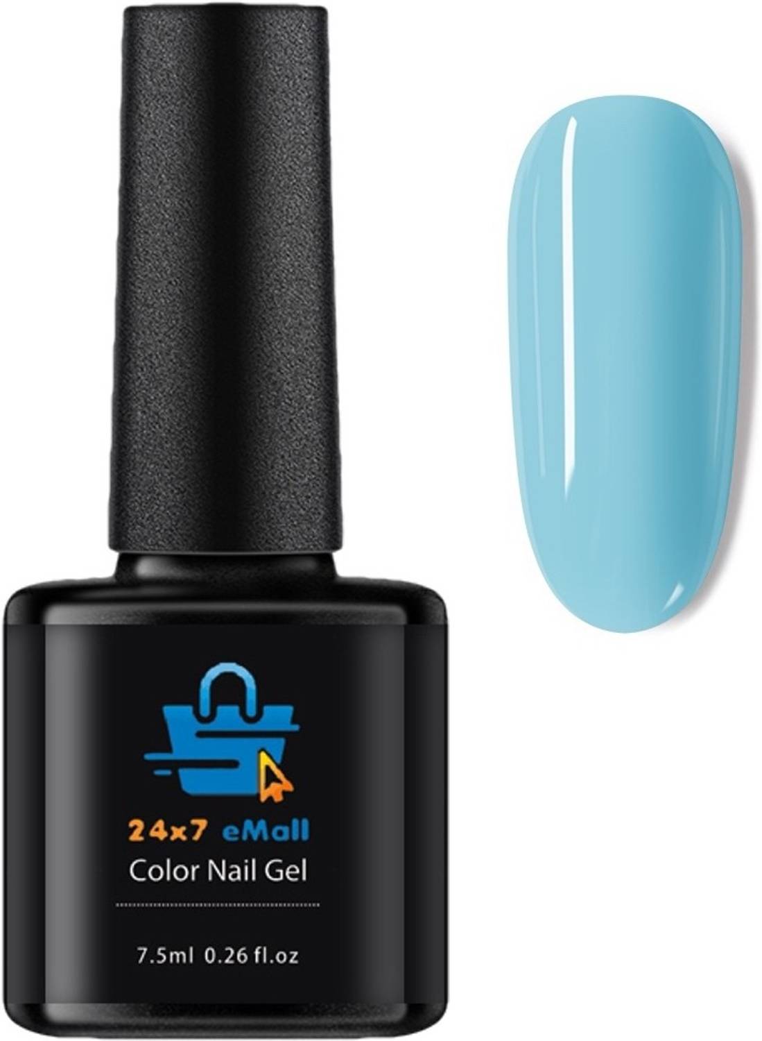 24x7eMall Long-lasting UV Nail Gel Polish 1 Bottle 7.5 ML (038) Cool Blue