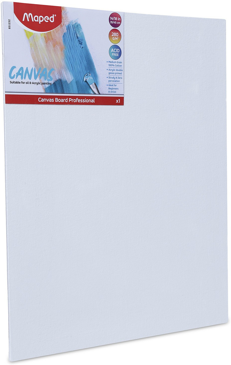 Image of Maped Canvas Board Cotton Grain Board Canvas (Set of 1)