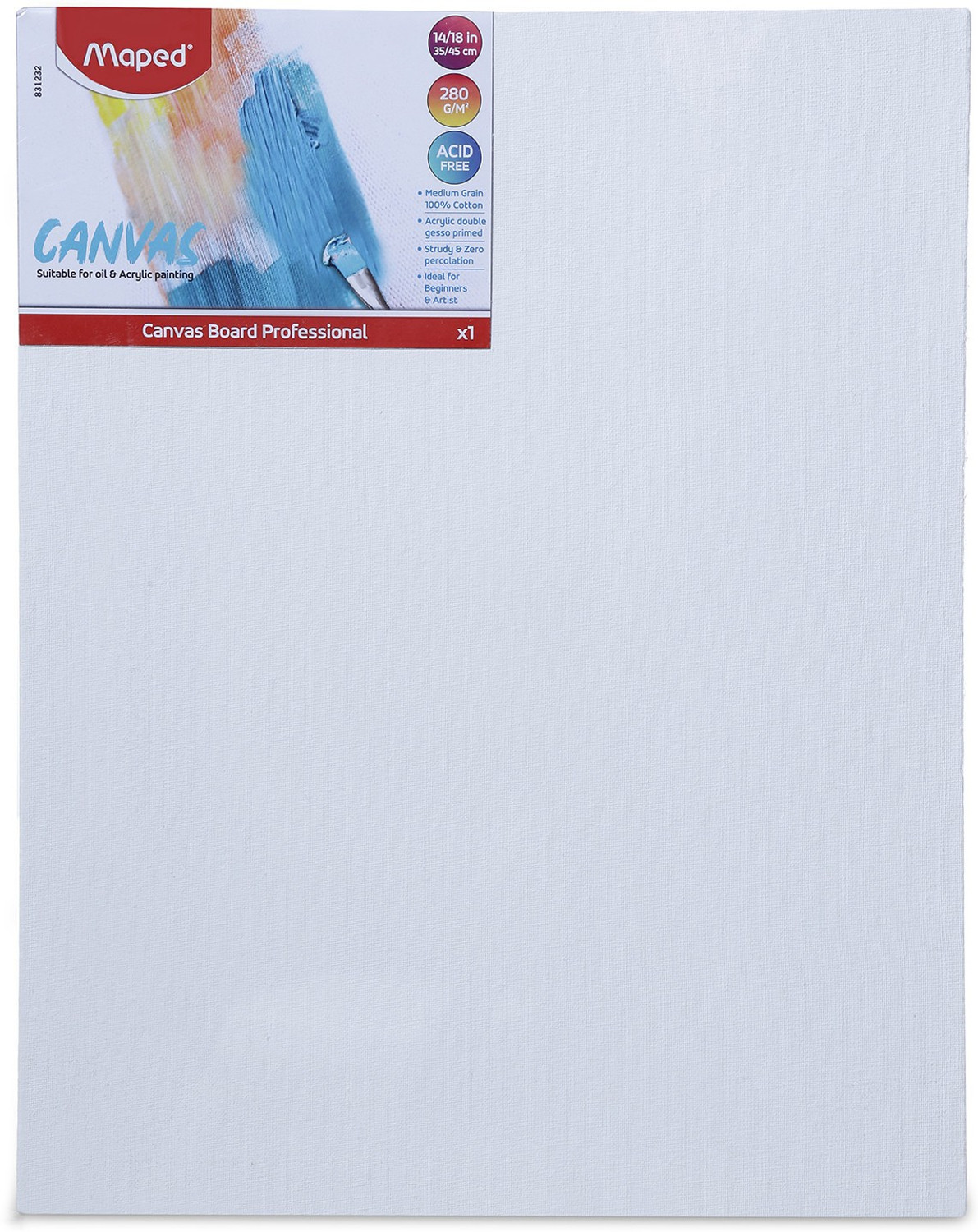 Image of Maped Canvas Board Cotton Grain Board Canvas (Set of 1)