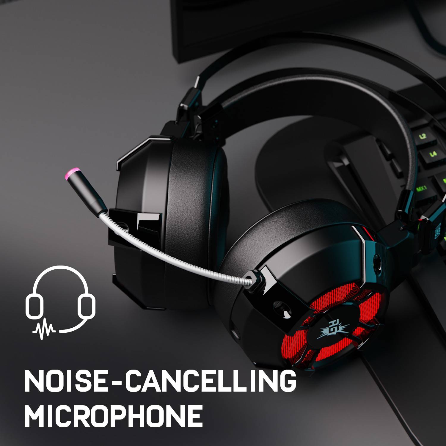Redgear Cosmo 7.1 RGB Wired Gaming Headset - Image 4