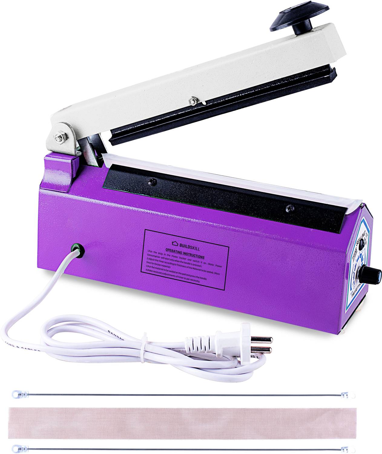 BUILDSKILL BHS008-Violet Table Top Heat Sealer