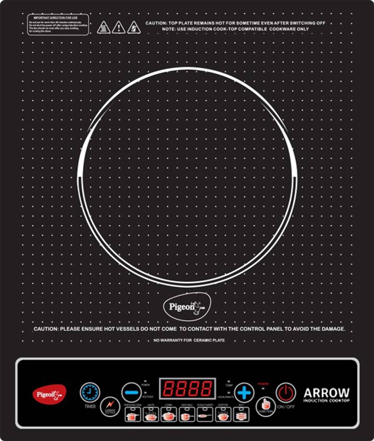 Pigeon by Stovekraft 1200 W Induction Cooktop Push Button