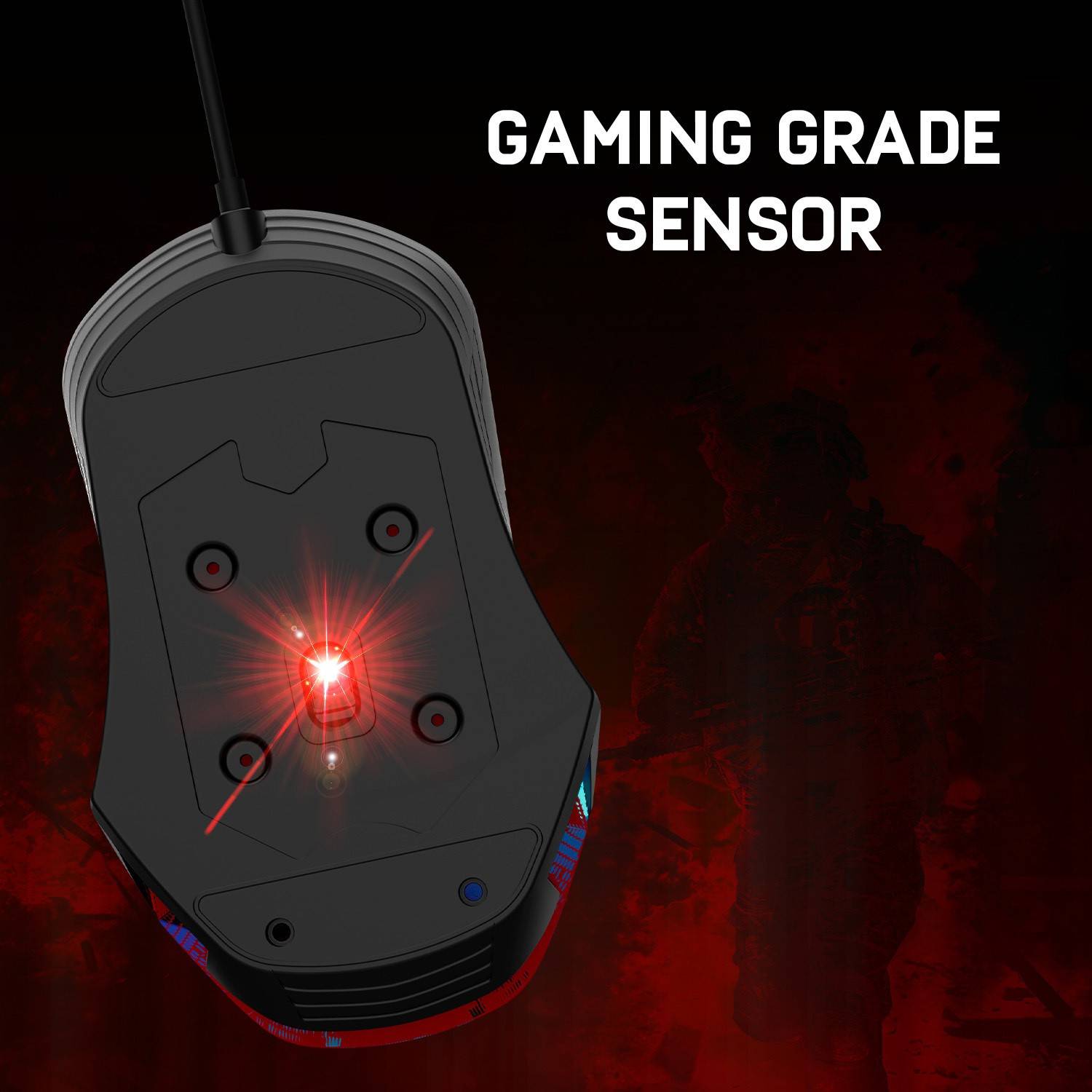 Redgear A-15 Wired Ambidextrous Optical Gaming Mouse - Image 4