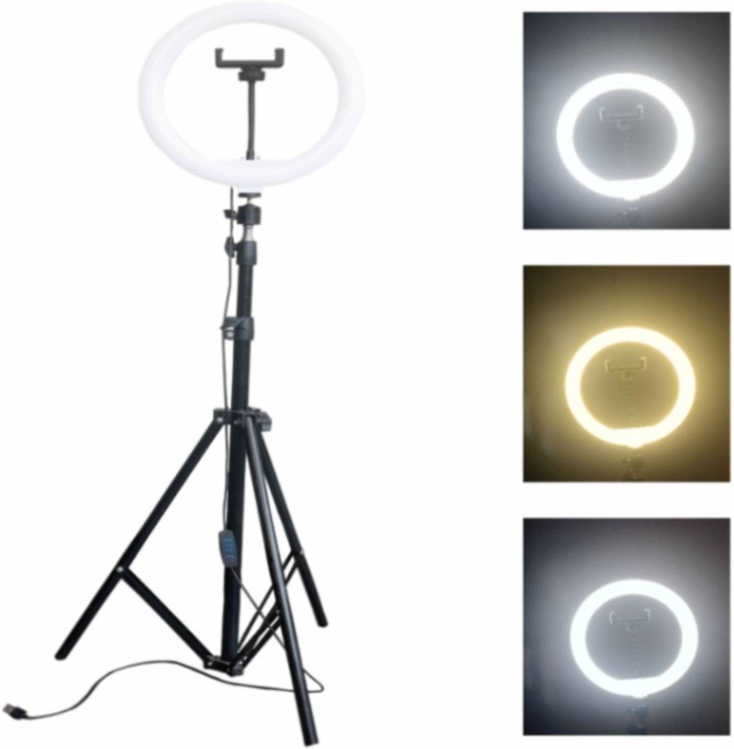 airtech Metal mobile tripod ring fill light stand for umbrella selfie video recording Ring Flash