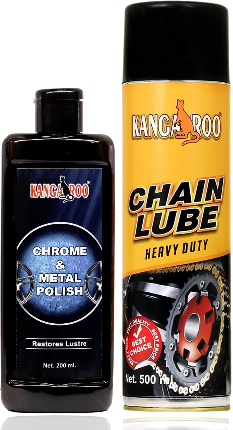 Image of KANGAROO Chain Lube 500 ML with Metal Polish 200 ML Chain Oil