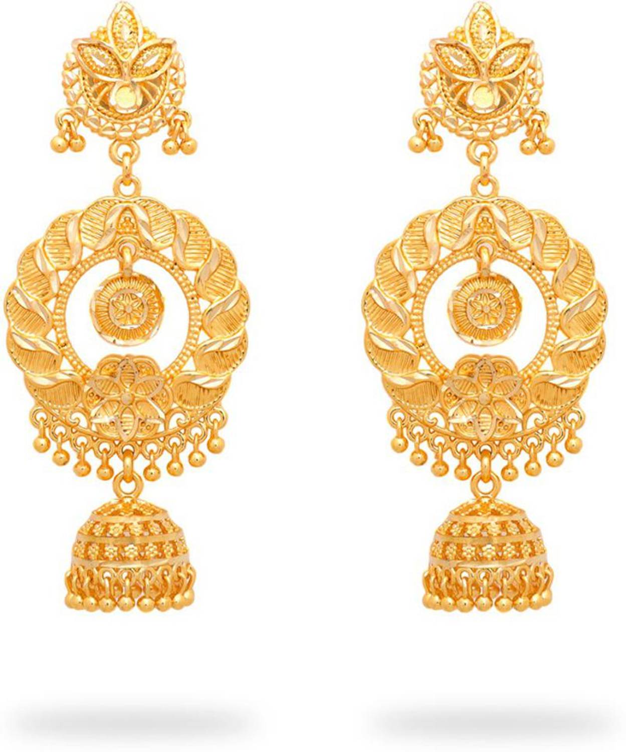 arch fashion Traditional gold and micro plated jhumki Brass Jhumki Earring