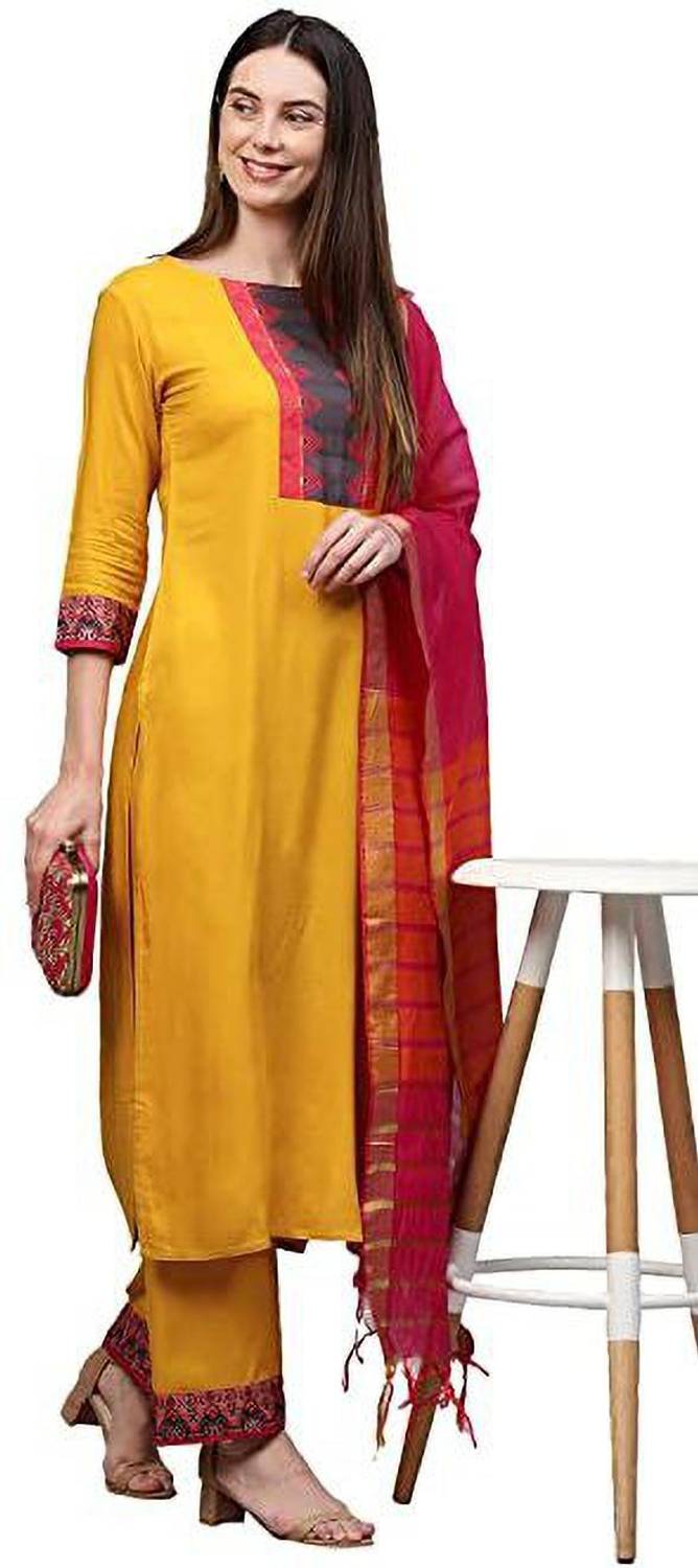 Anni Designer Women Kurta Palazzo Dupatta Set