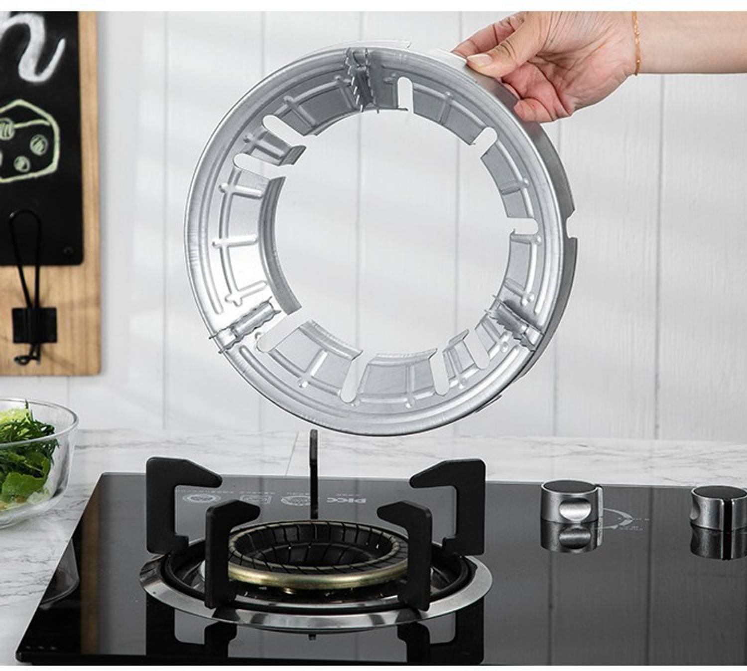 9Up Gas Saver Stand &Jali, Home Gas Stove Fire &Wind Proof Energy Saving Stand (1Pc) 5 kg Roaster