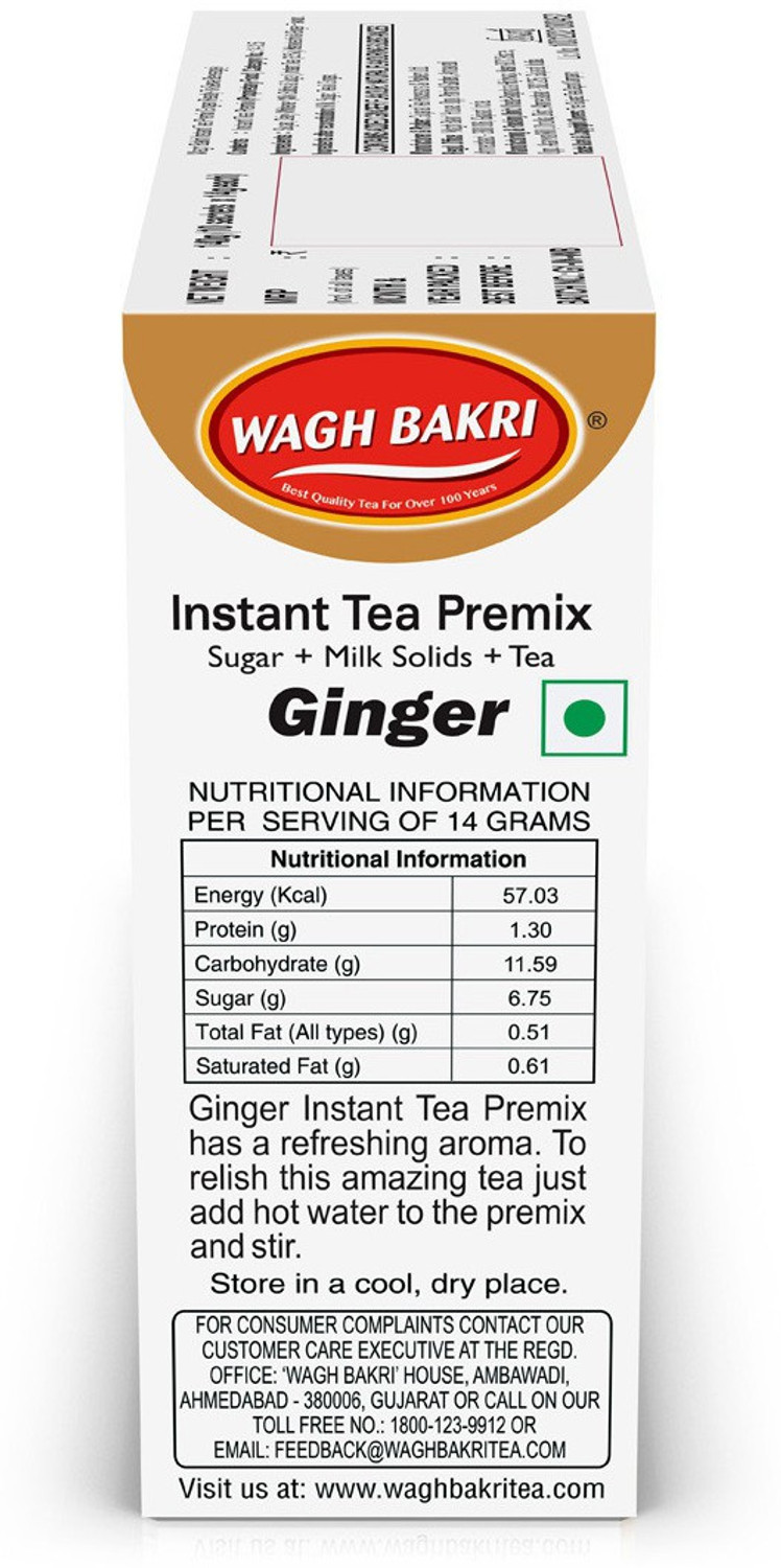 Image of WAGH BAKRI Ginger Premix Ginger Instant Tea Box