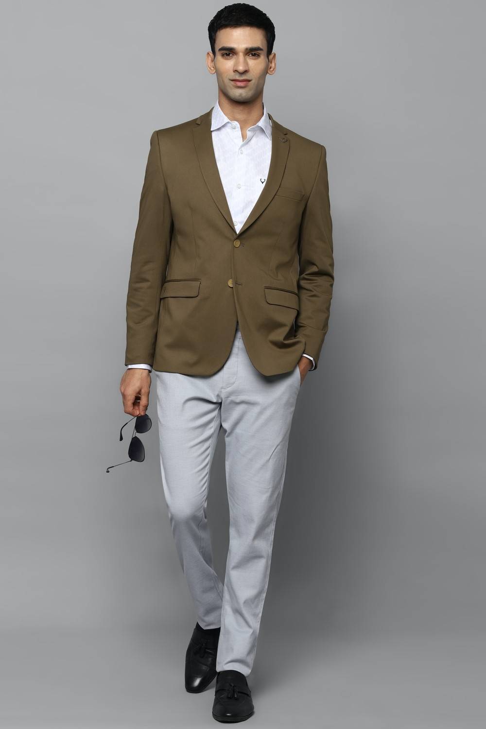 Allen Solly Solid Single Breasted Casual Men Blazer