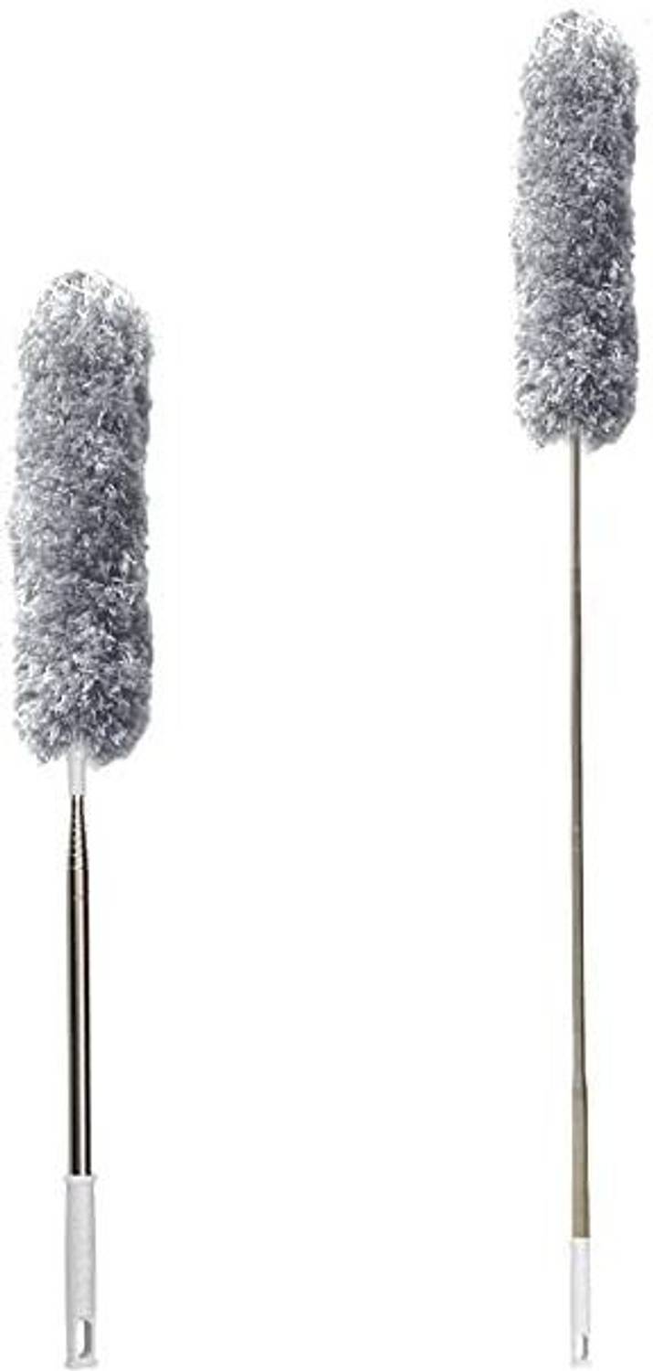 Antokin Microfiber Feather Duster Bendable & Extendable Fan Cleaning Duster Wet and Dry Duster Set