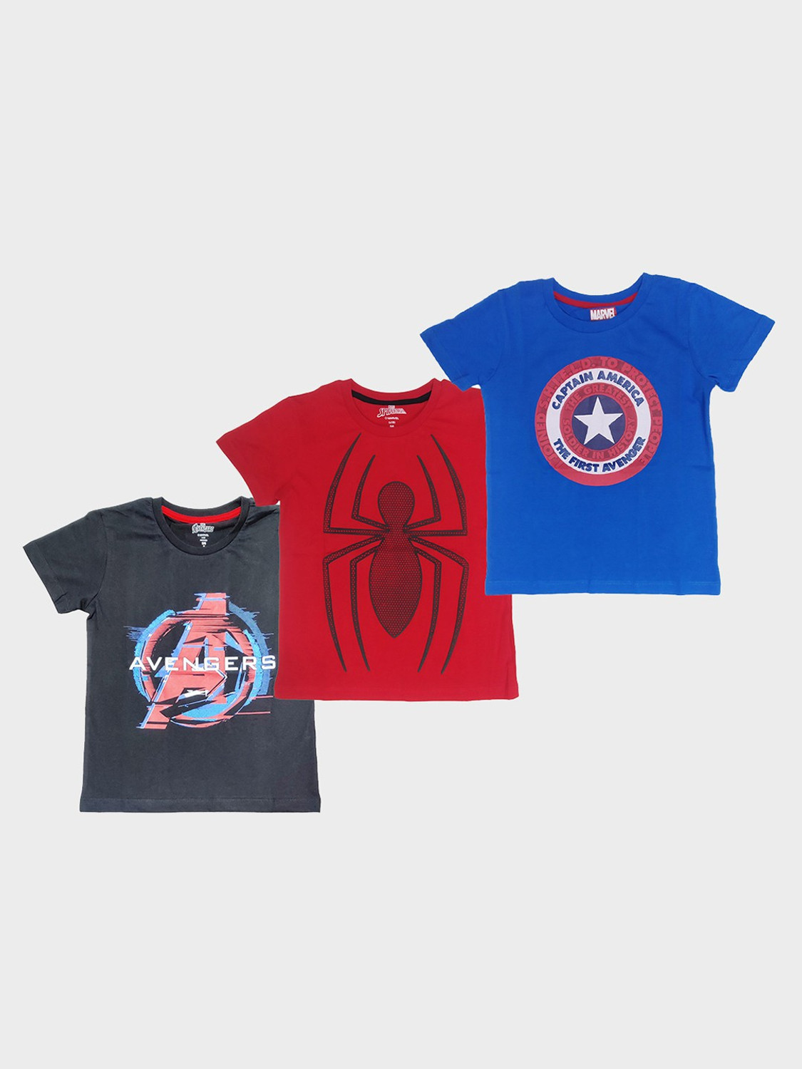 Image of kidsville Boys Graphic Print Pure Cotton Regular T Shirt