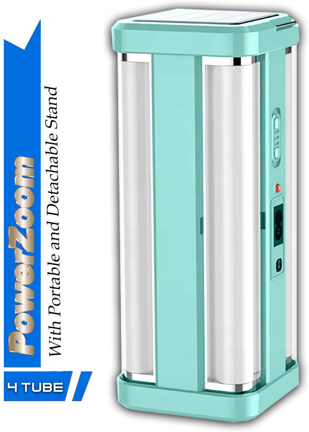 Image of FIRSTLIKE 4 Tube 360 Degree Solar Rechargeable With 80 SMD Long Backup Battery 8 hrs Lantern Emergency Light