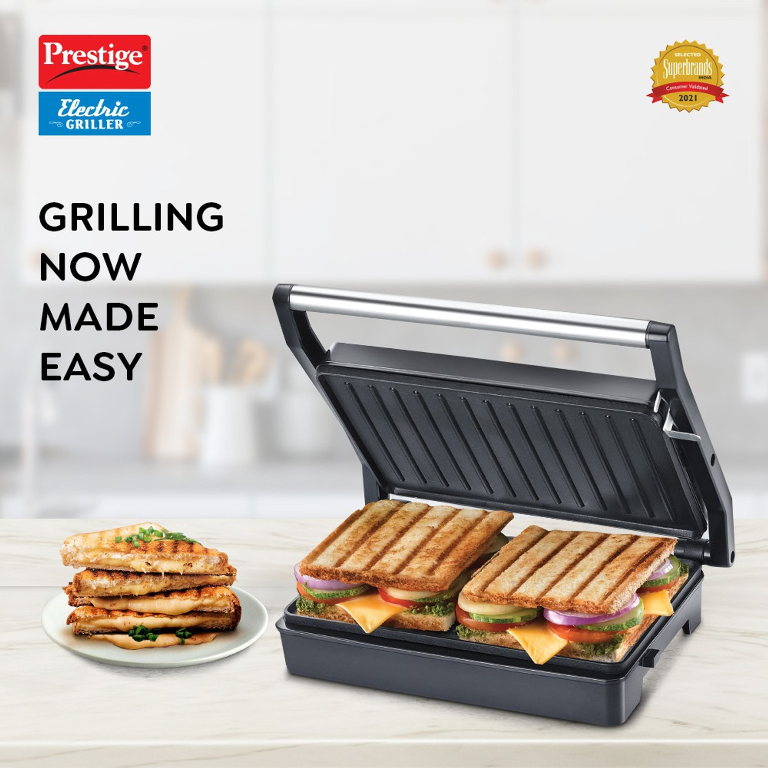 Image of Prestige PEG 6.0 Grill Sandwich Maker