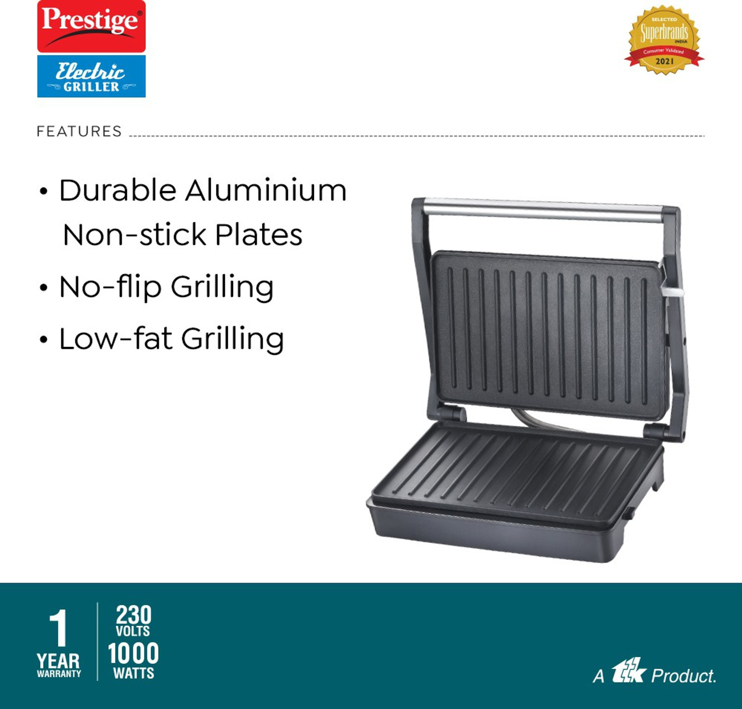 Image of Prestige PEG 6.0 Grill Sandwich Maker