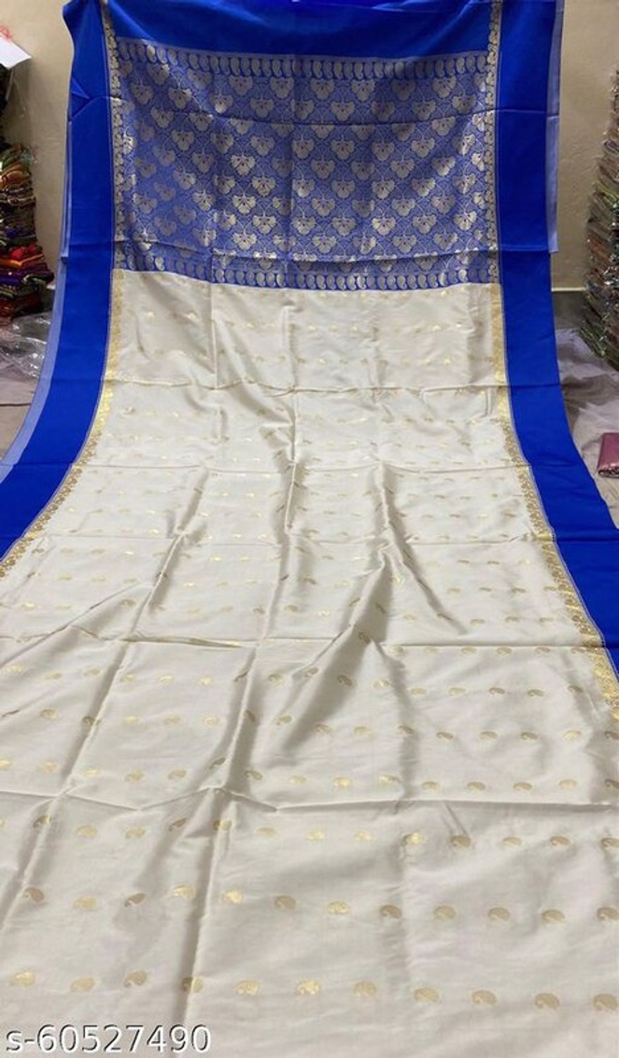 Image of Ansari Fabrics Printed Bollywood Art Silk Saree