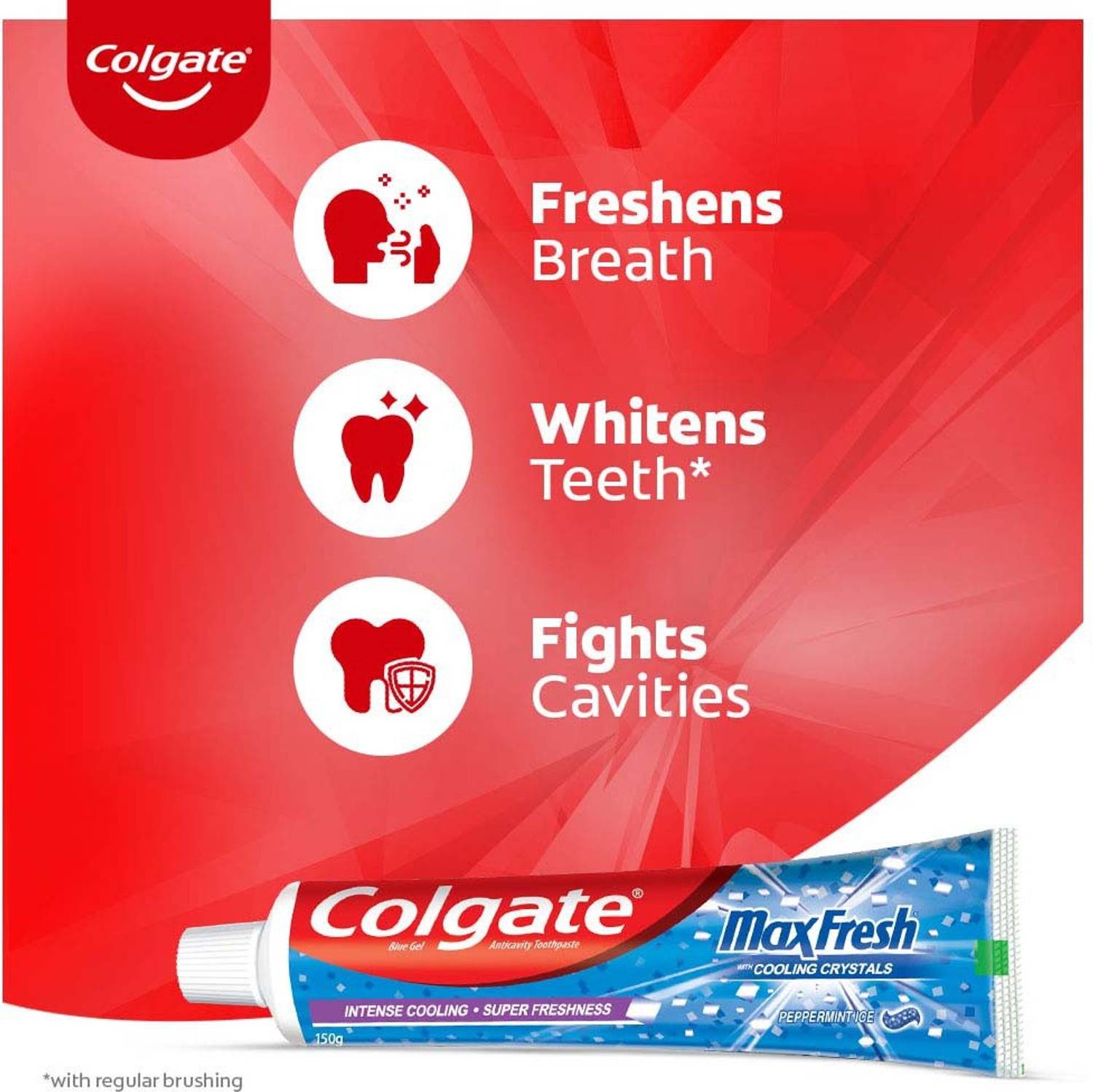 Colgate MaxFresh Red & Blue 300g Toothpaste with 4pcs Gentle - Image 3