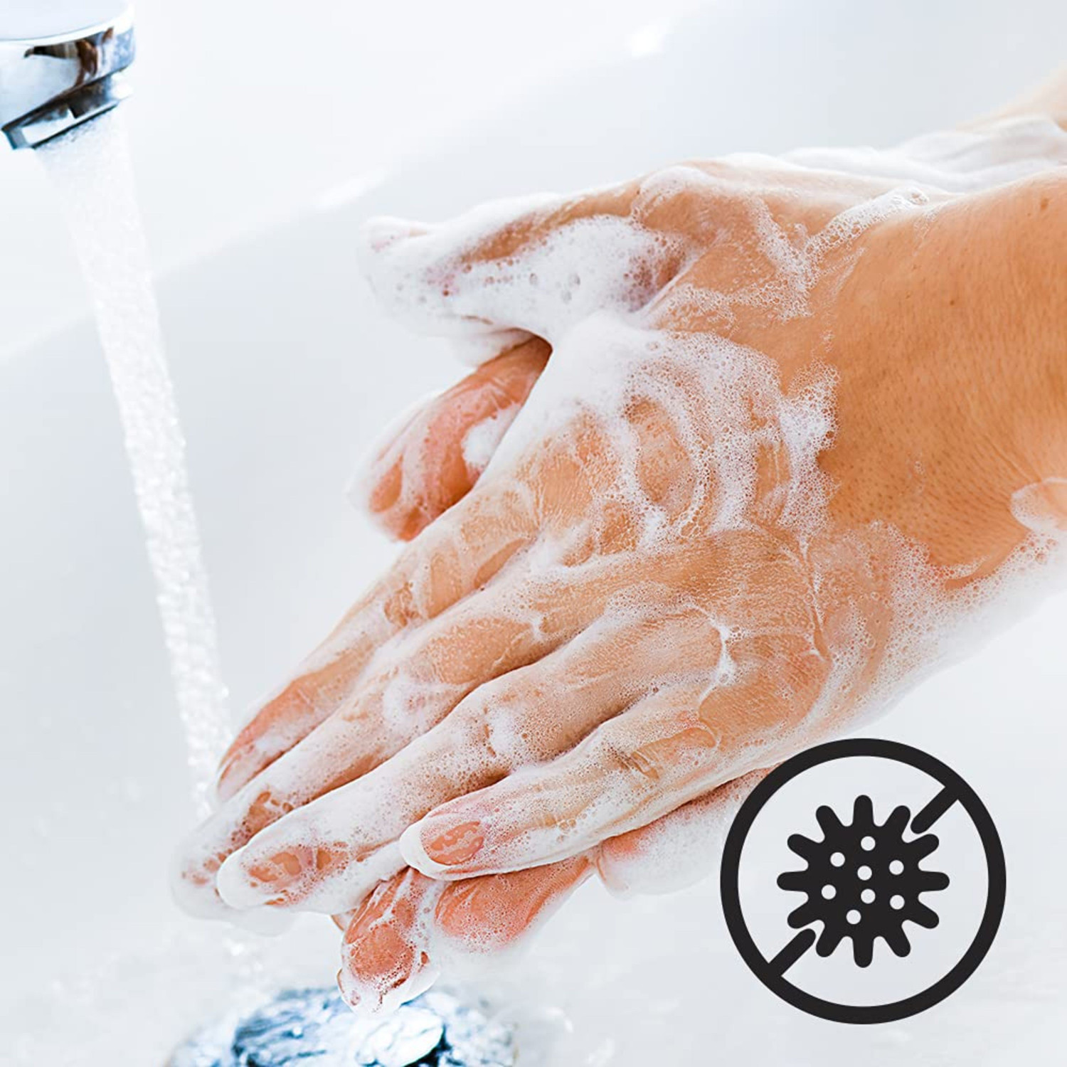 Image of Dravida Organics Lavender Hand Wash - Softening & Moisturising, Deep Clean & Safe Hand Wash Pump Dispenser