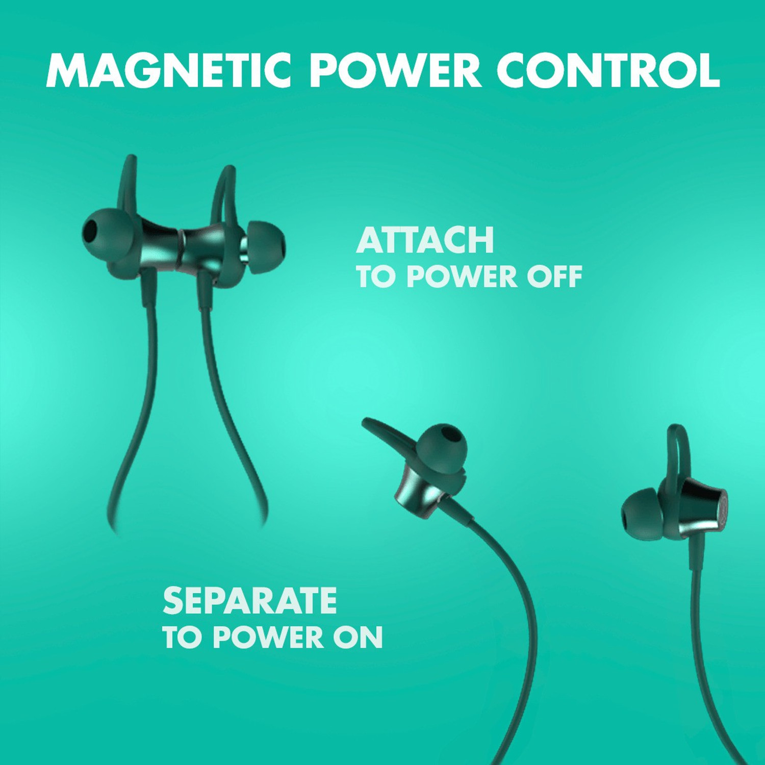 Image of WINGS Phantom 205 Neck band with touch controls Bluetooth