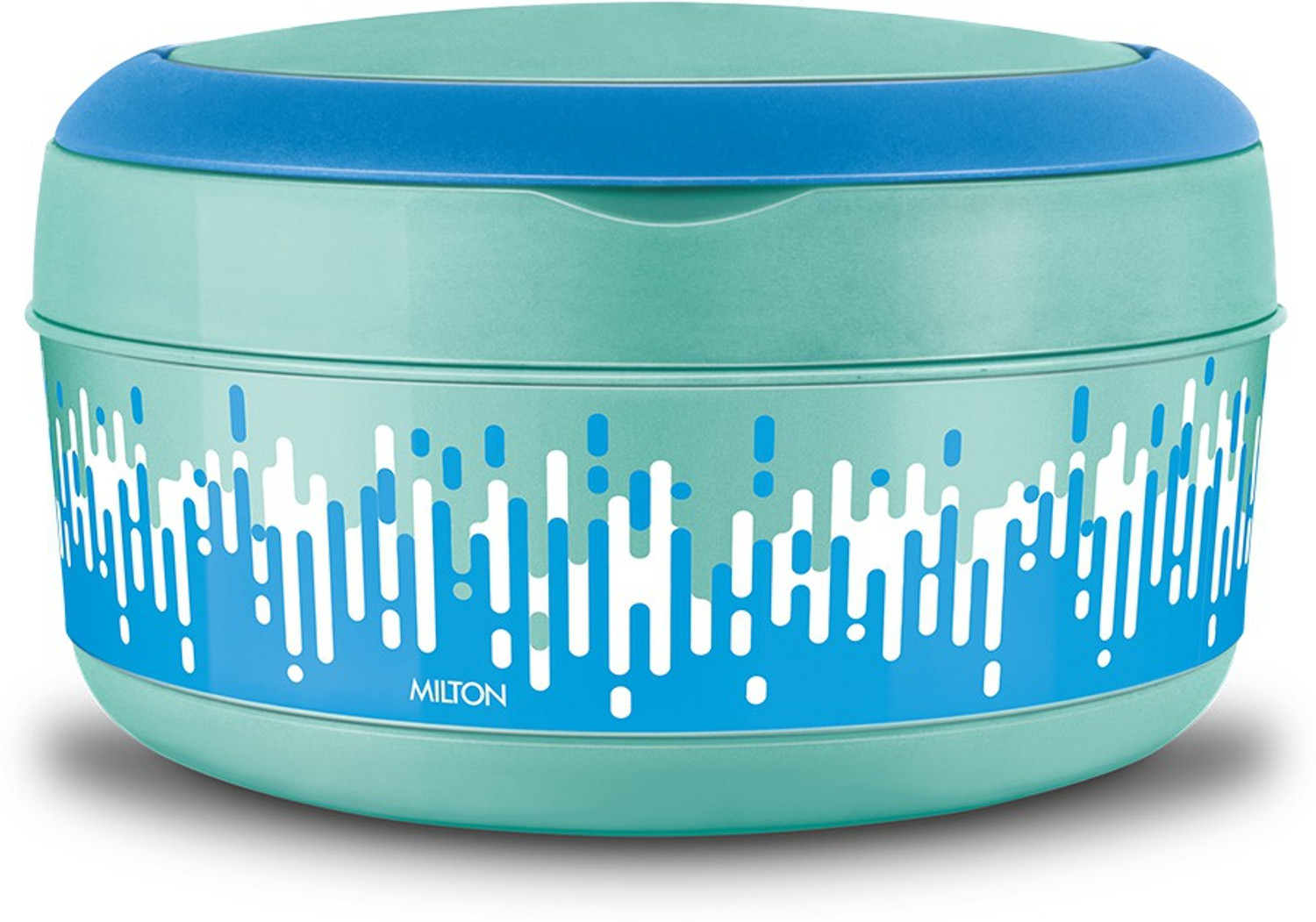 Image of MILTON New Small Bite Insulated Inner Stainless Steel Tiffin Box, 590 ml, Aqua Green 1 Containers Stainless Steel, Plastic Office Lunch Box