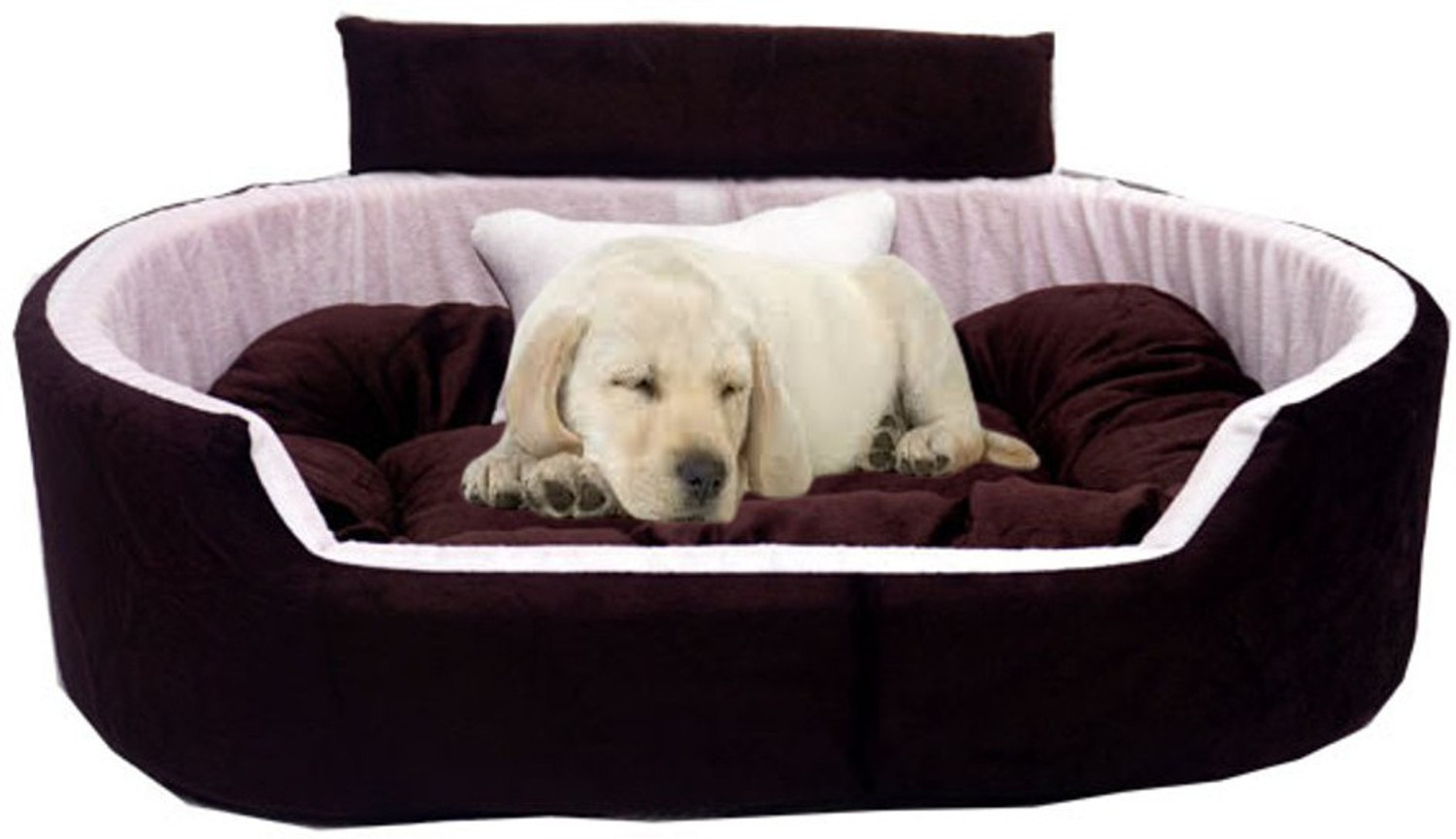 Image of Furry Smile Simple Letest Beds , Sofas & Chair With Collar & Haddi For Dog And Cat XL Pet Bed