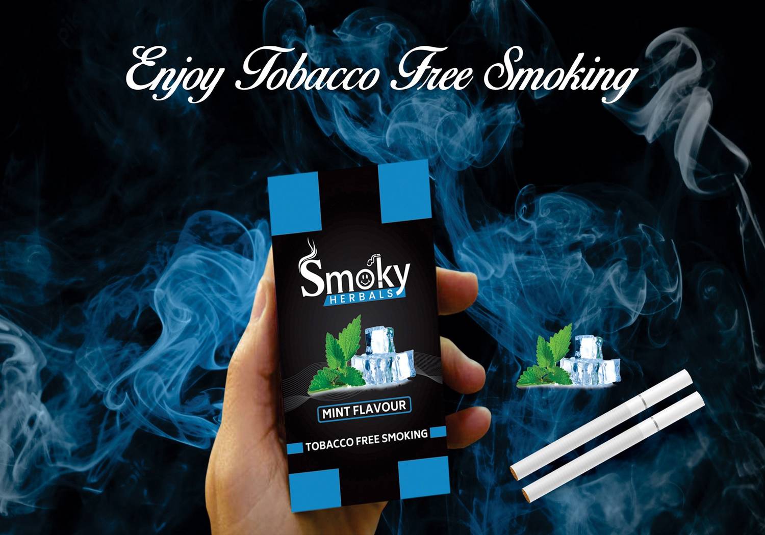 Smoky Herbals Mint Flavour 100% Tobacco & Nicotine Free Cigarette - (50  Sticks) Smoking Cessations Price in India - Buy Smoky Herbals Mint Flavour  100% Tobacco & Nicotine Free Cigarette