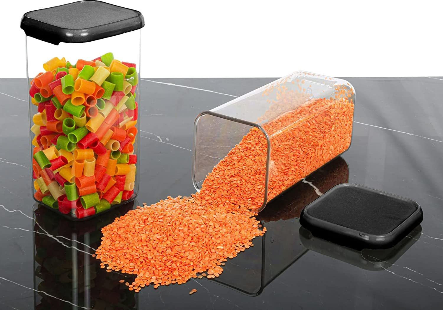 Image of Qtrix Plastic Grocery Container - 1500 ml
