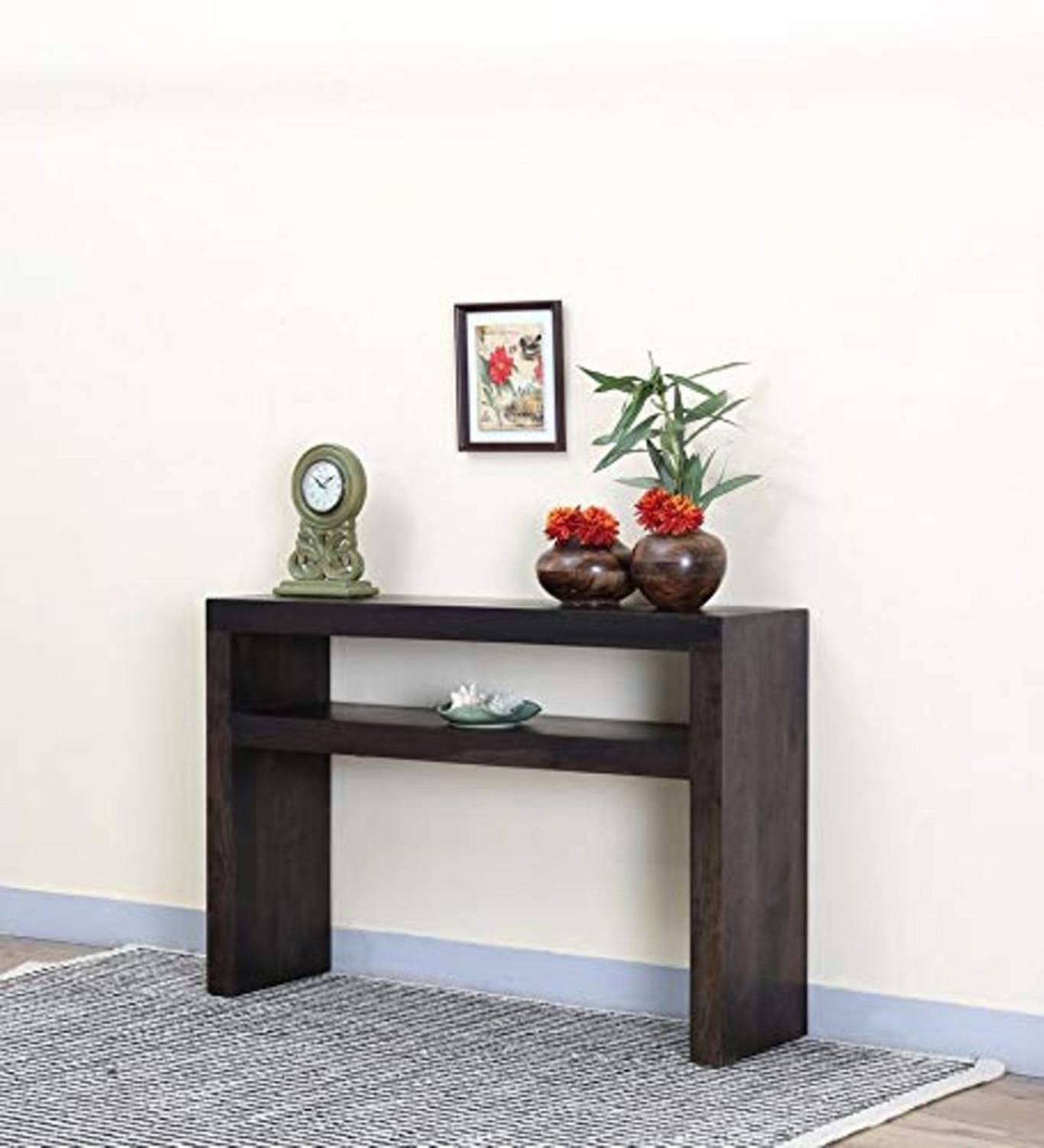 Douceur Furnitures Solid Wood Sheesham Wood Console/ End/ Corner