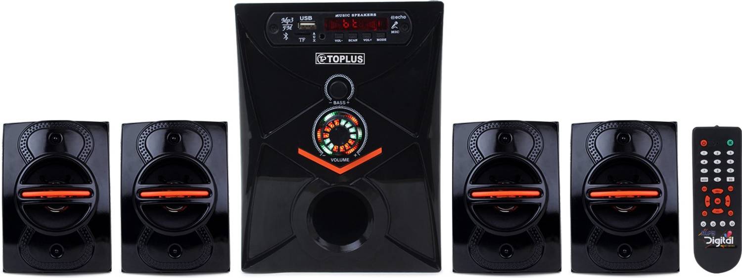 TOPLUS TS-16V 60W Bluetooth Home Audio Speaker Black - Image 1