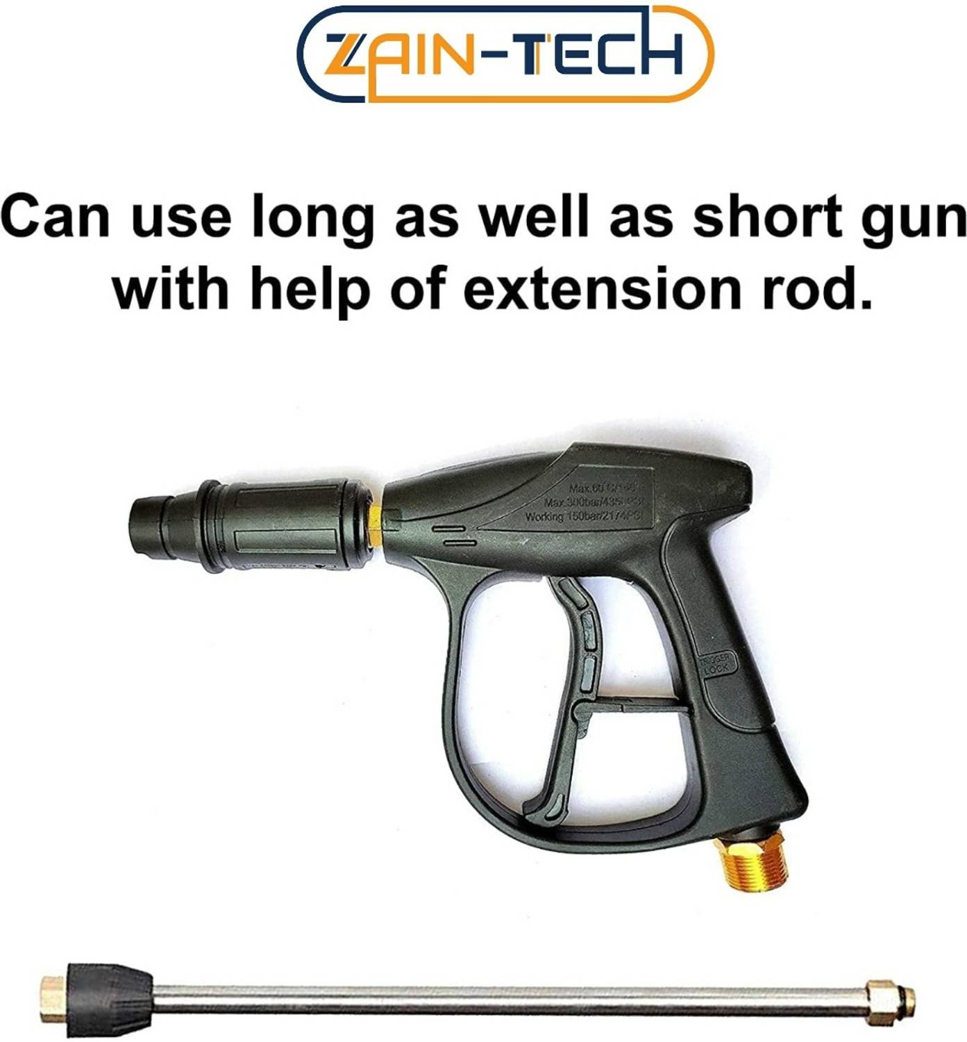 Zain Tech Pressure Washer Spray Gun with Adjustable Nozzle - Image 3