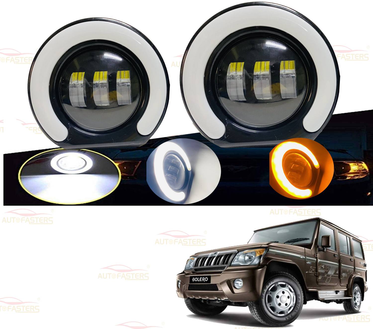Autofasters LED Fog Light for Mahindra Bolero - Image 1