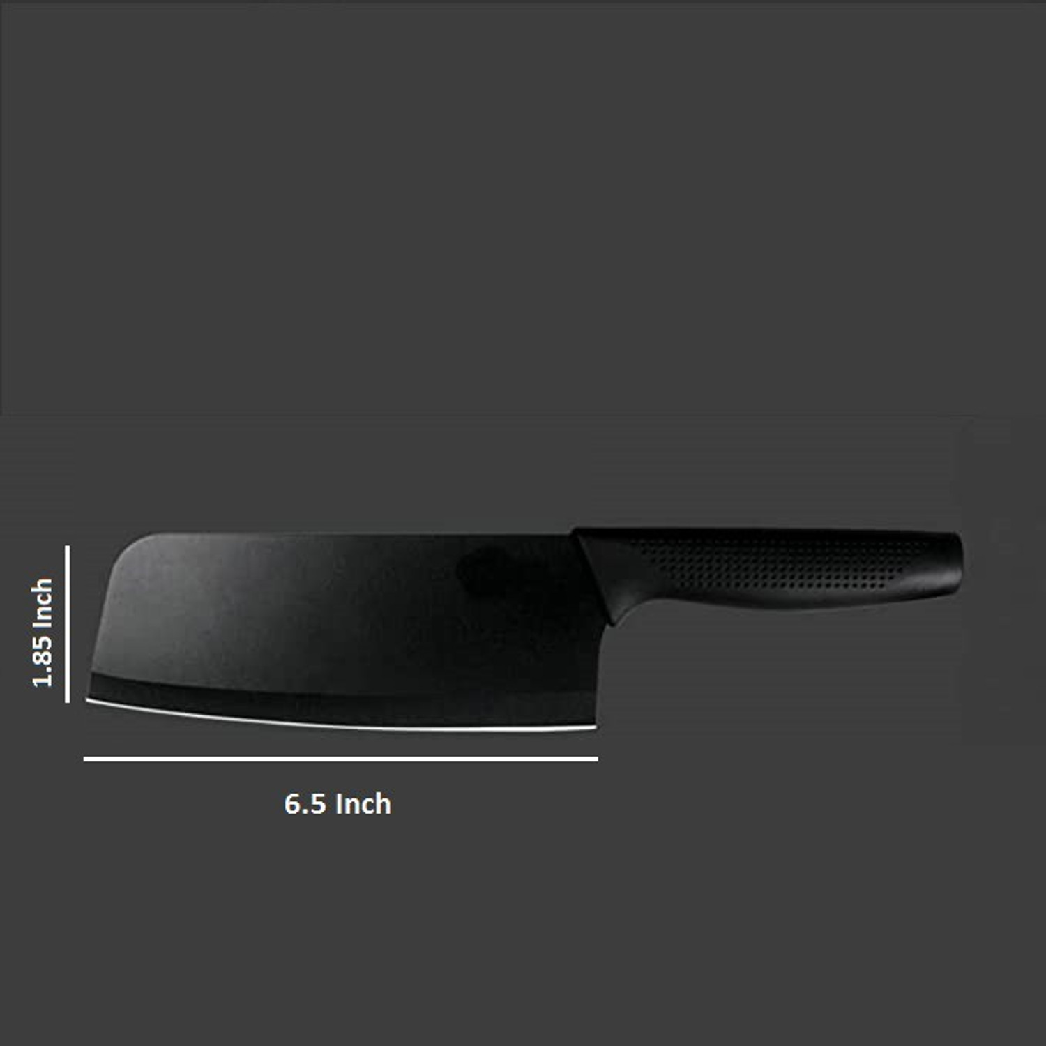 Image of YELONA 1 Pc Stainless Steel Knife Premium Black Vegetable, Meat Cleaver- Butcher Knife with Stainless Steel Handle