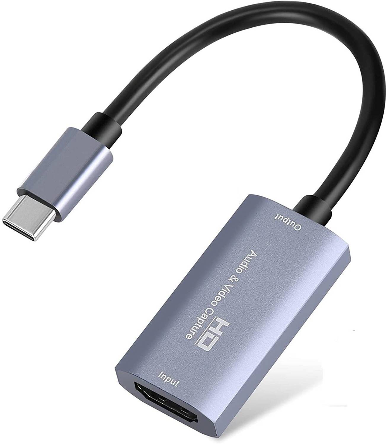 microware TV-out Cable HDMI to USB C Audio Video Capture Card, HDMI/F to USB-C/M Video Capture Card