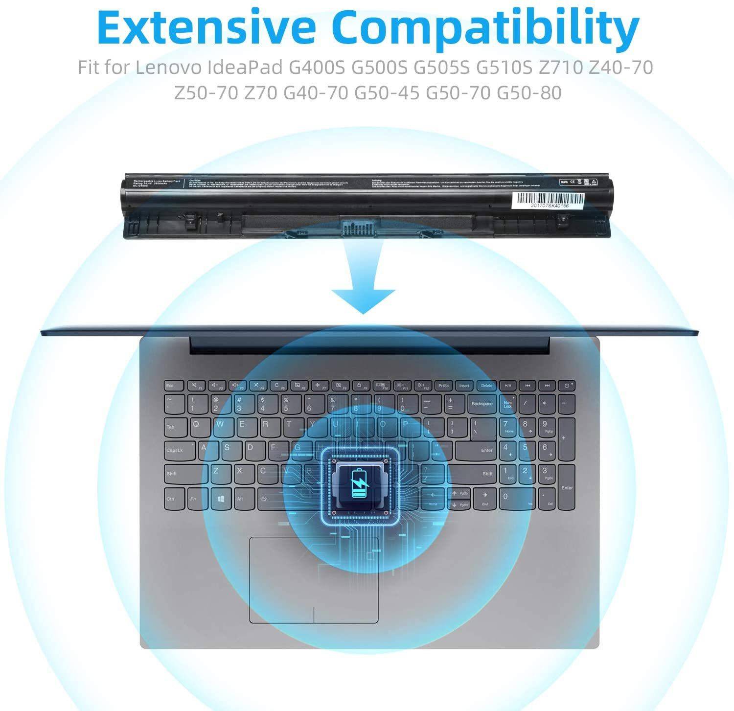 vhbw batteria compatibile con Lenovo IdeaPad G510s Touch, S410p, S410p