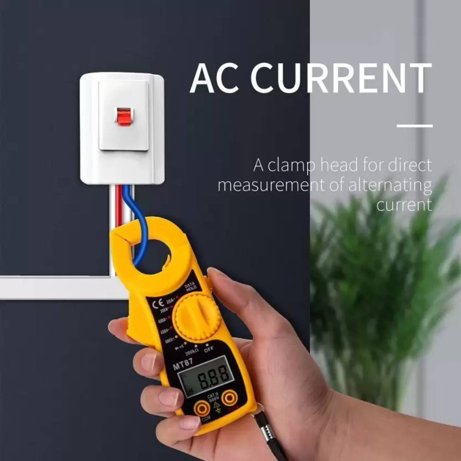 Image of SG Flash MT 87 Digital Clamp AC DC VoltmeterLCD Meter Digital Multi Tester Digital Multimeter
