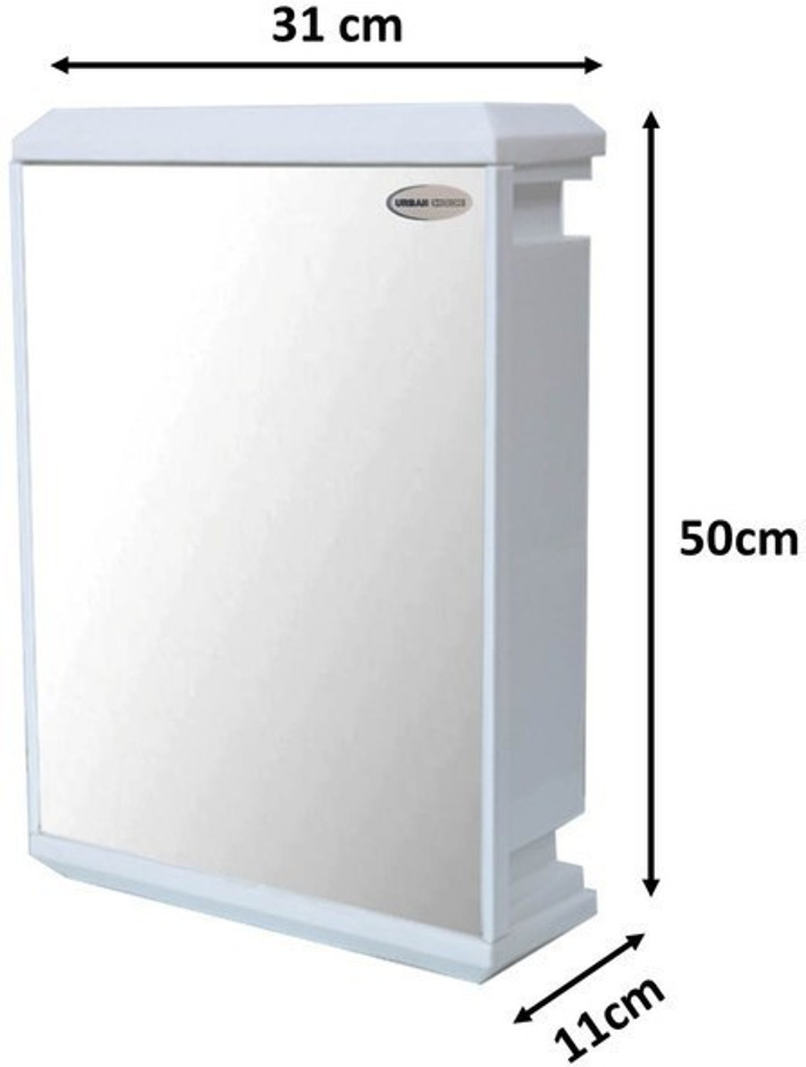 Image of URBAN CHOICE TrueLook Bathroom Accessories Organizer With Bathroom Mirror