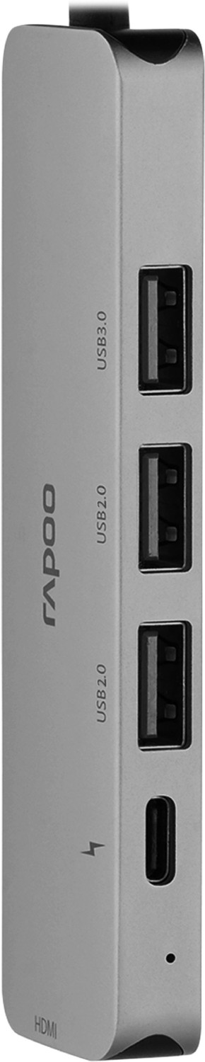 Image of RAPOO XD100C-PD Charging,5Gbps Data transfer,4K HDMI,3USB A Port- 5 in 1- C Type XD100C USB Hub