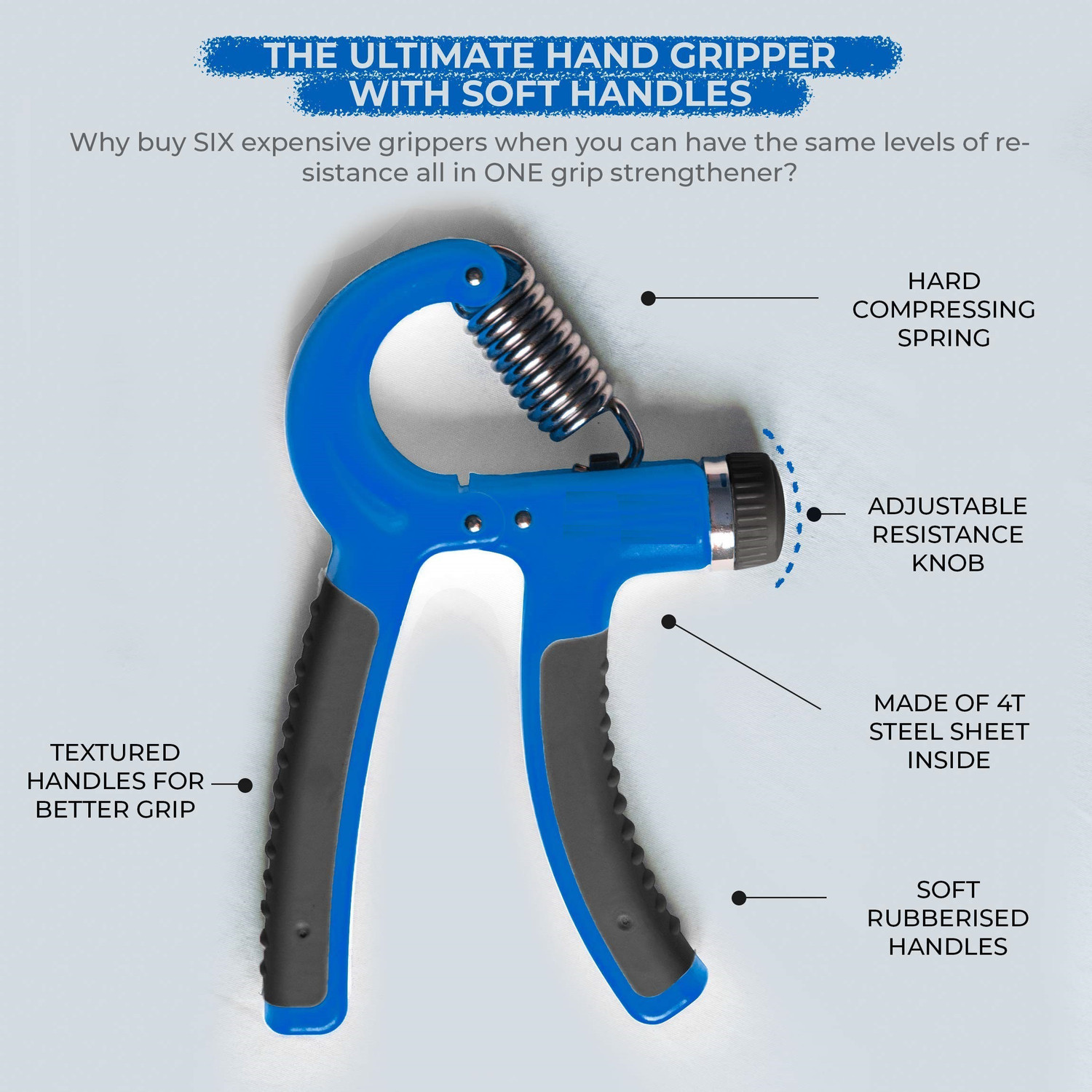 Image of JMWDO Adjustable Hand Grip Strengthener Hand Grip /Fitness Grip
