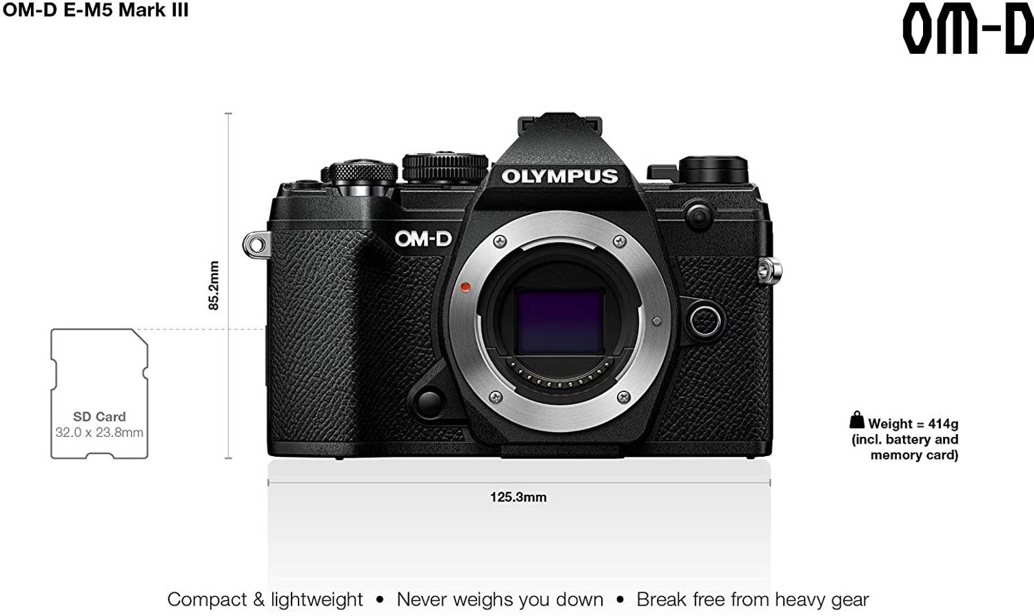 OLYMPUS OM-D E-M5 MARK III BLK Mirrorless Camera Camera Price in