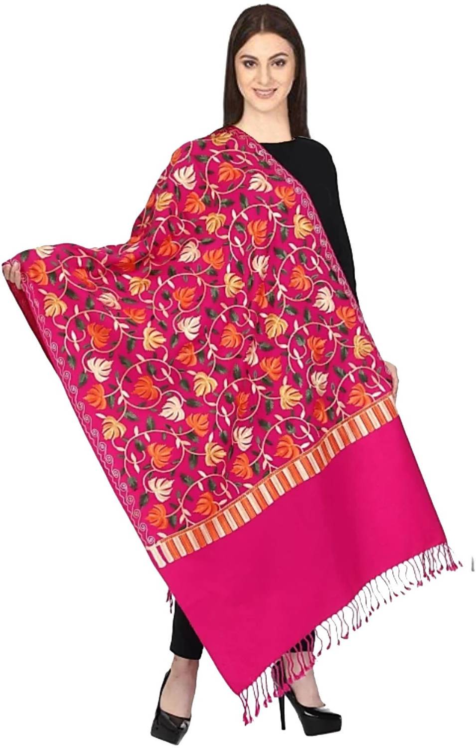 Kashmiri queen Wool Floral Print Women Shawl
