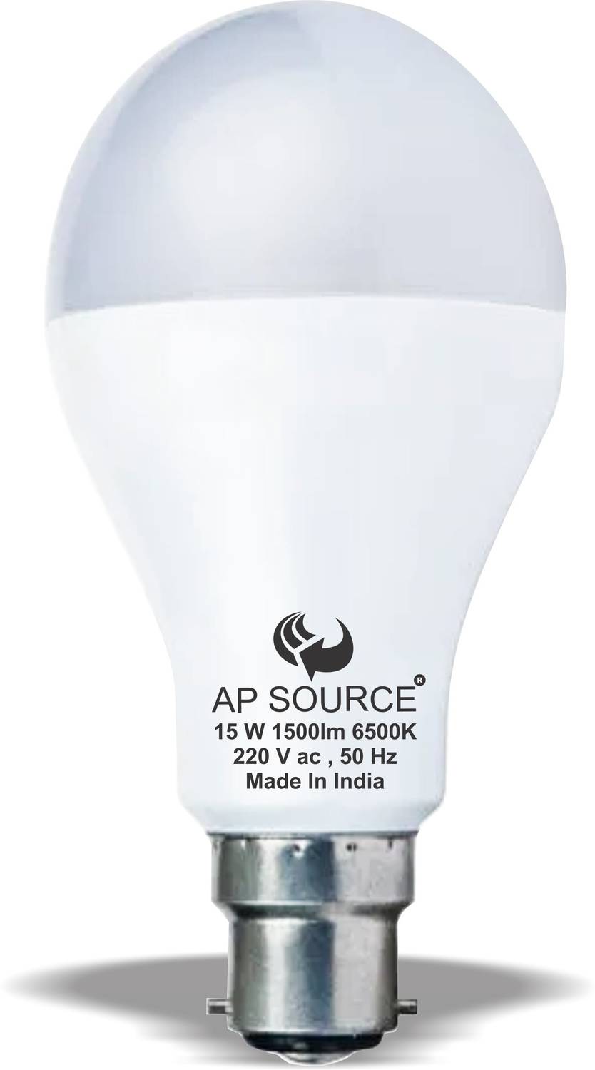 AP Source 15 W Basic Round B22 LED Bulb